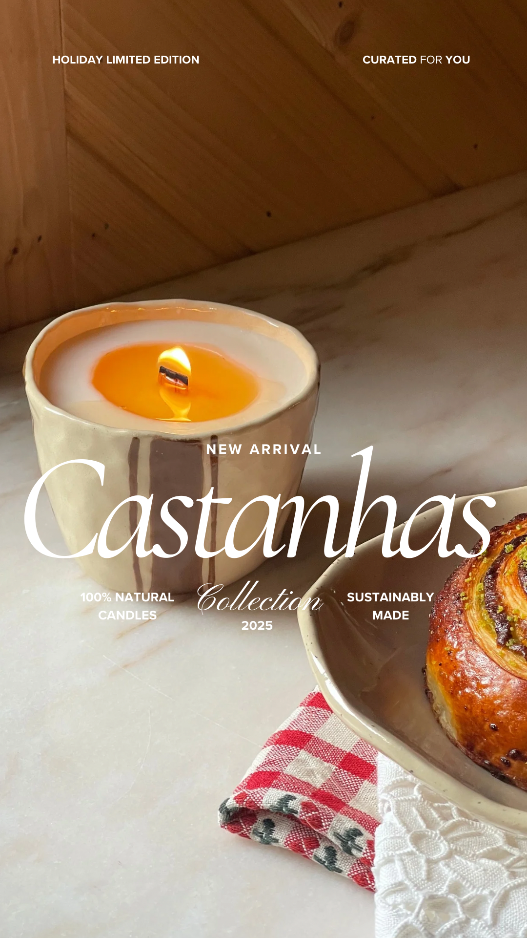 cozy winter candle x De Luz