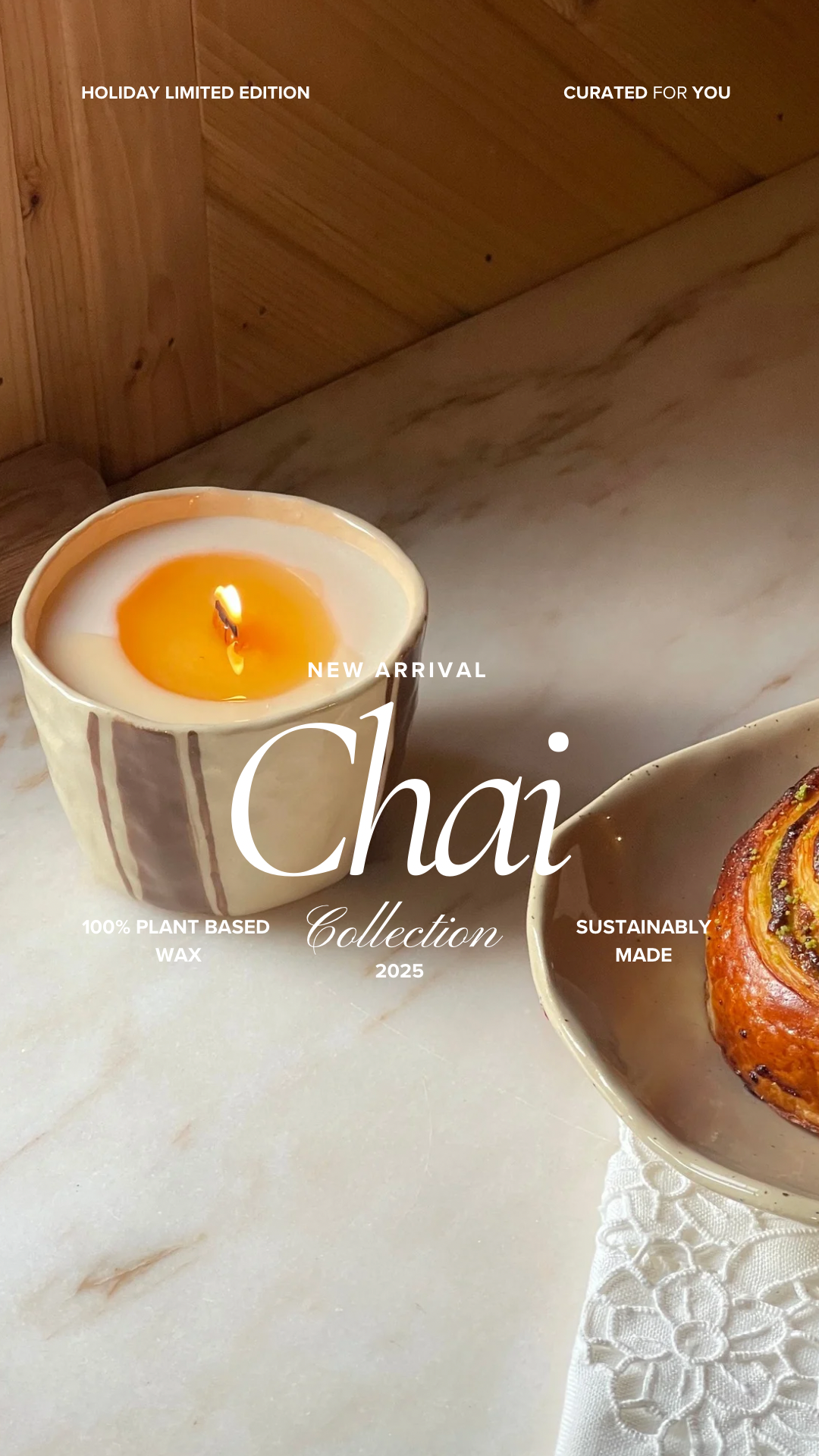 cozy winter candle x De Luz